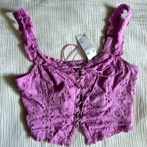 Urban outfitters linen corset